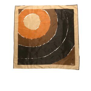 Vintage Vera Retro Brown Abstract Scarf